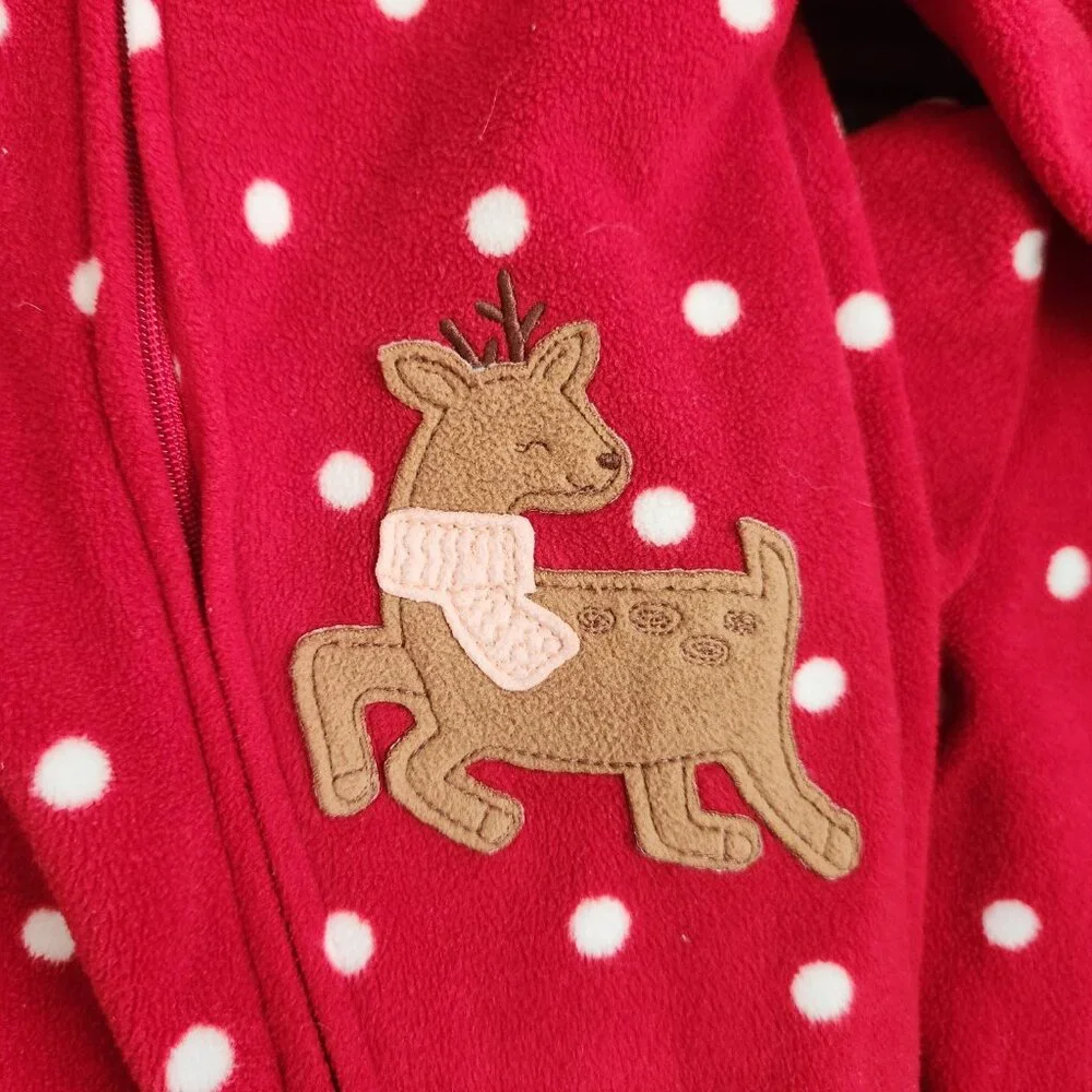 First Christmas polka dot PJs, twin girls, size nb - Picture 4 of 4
